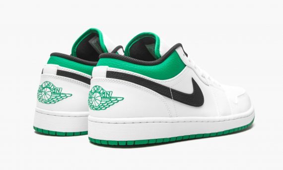 Air Jordan 1 Low White Lucky Green Black
