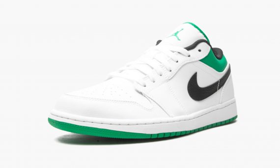 Air Jordan 1 Low White Lucky Green Black
