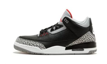 Air Jordans 3 Retro High OG "Black Cement"