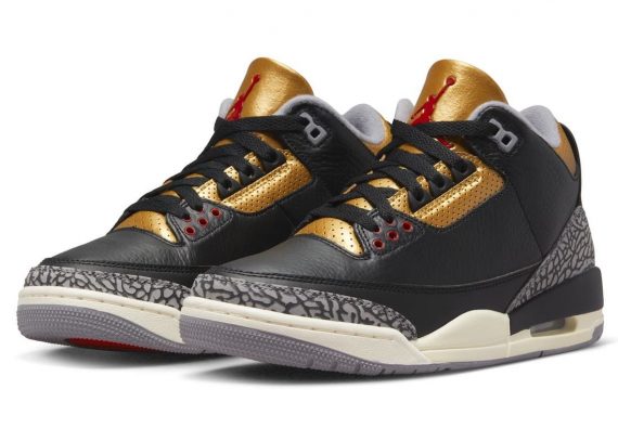 Women Air Jordan 3 WMNS Black Gold