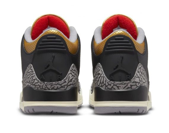 Women Air Jordan 3 WMNS Black Gold