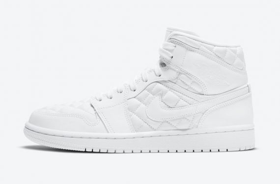 Air Jordan 1 Mid SE White Quilted
