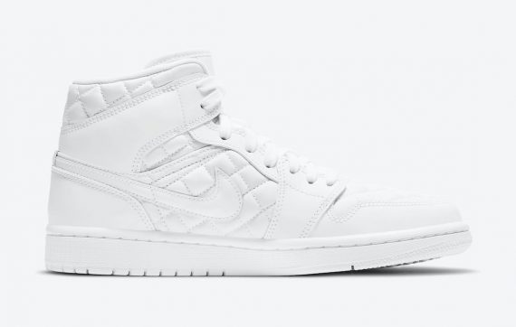 Air Jordan 1 Mid SE White Quilted
