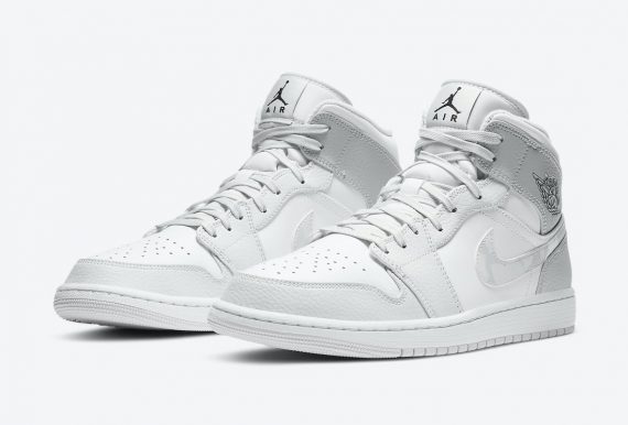 Air Jordan 1 Mid Grey Camo