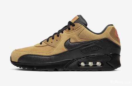 Air Max 90 Wheat Suede Black