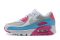 Air Max 90 White Vivid Pink Light Blue Fury