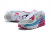 Air Max 90 White Vivid Pink Light Blue Fury