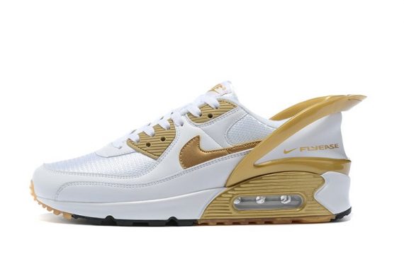 Air Max 90 Flyease White Gold