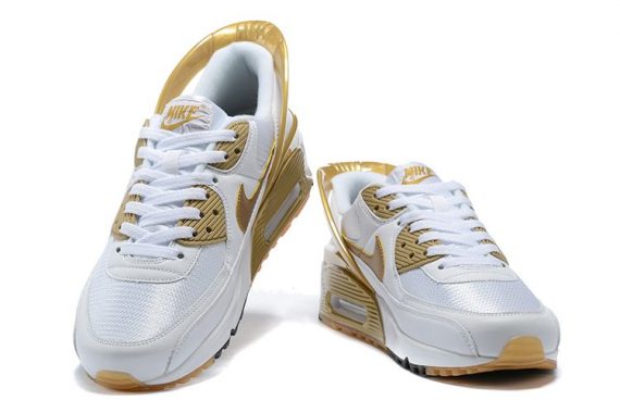 Air Max 90 Flyease White Gold
