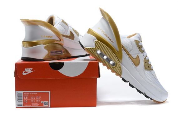 Air Max 90 Flyease White Gold