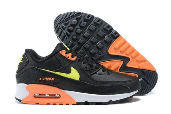 Air Max 90 Black Total Orange Ghost Green