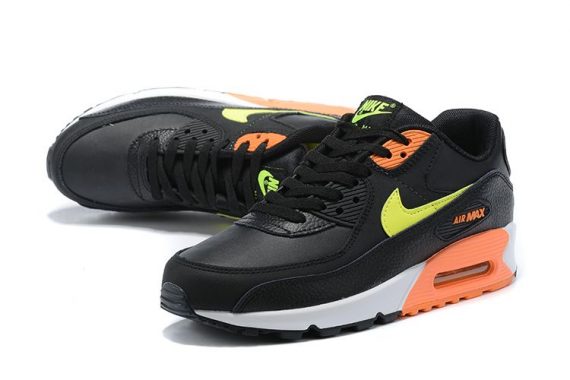 Air Max 90 Black Total Orange Ghost Green