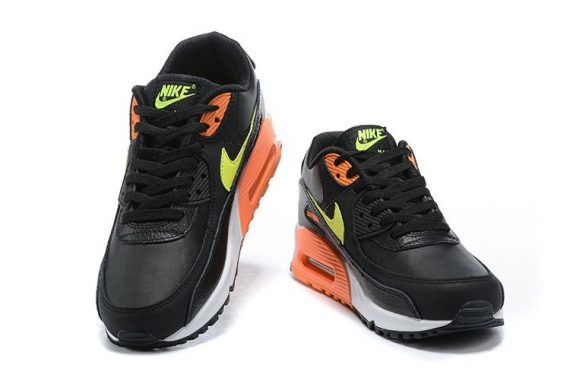 Air Max 90 Black Total Orange Ghost Green