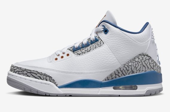 Air Jordan 3 Wizards White True Blue