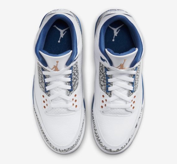 Air Jordan 3 Wizards White True Blue