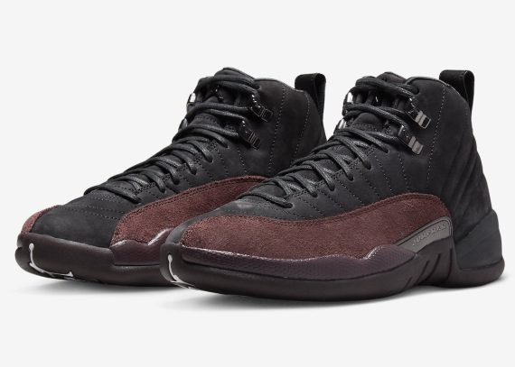 A Ma Mani??re x Air Jordan 12 Black Burgundy Crush