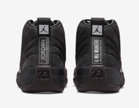 A Ma Mani??re x Air Jordan 12 Black Burgundy Crush