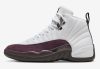 A Ma Mani??re x Air Jordan 12 White Burgundy Crush