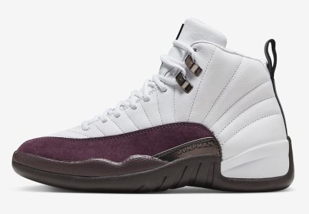 A Ma Mani??re x Air Jordan 12 White Burgundy Crush