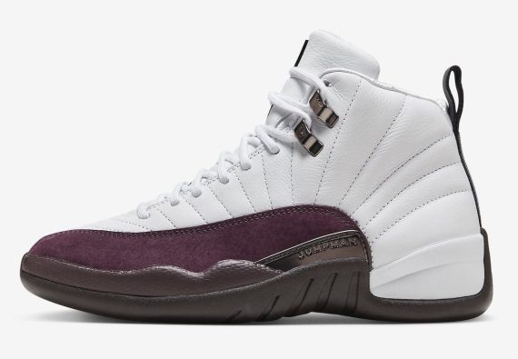 A Ma Mani??re x Air Jordan 12 White Burgundy Crush
