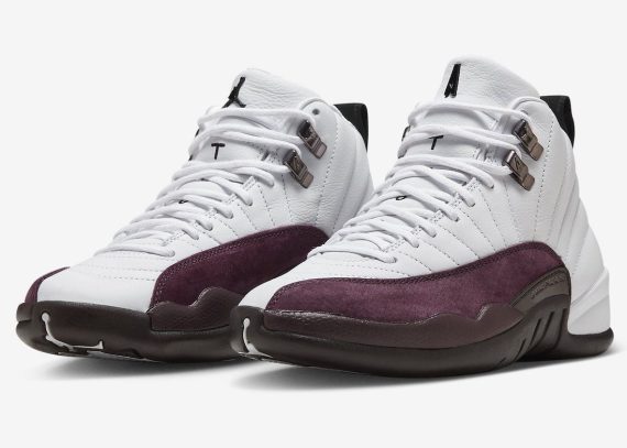 A Ma Mani??re x Air Jordan 12 White Burgundy Crush