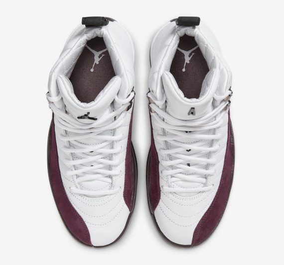 A Ma Mani??re x Air Jordan 12 White Burgundy Crush