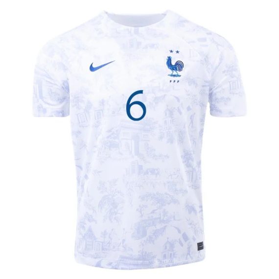 2022 Paul Pogba #6 France Away Jersey