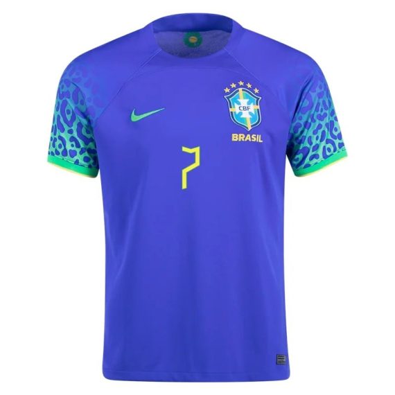 2022 Lucas Paqueta #7 Brazil Away Jersey