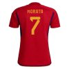 2022 Alvaro Morata #7 Spain Home Jersey