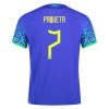 2022 Lucas Paqueta #7 Brazil Away Jersey