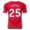 23/24 Manchester United #25 Jadon Sancho Home Jersey
