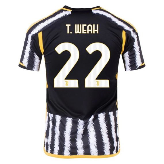 23/24 Juventus #22 Timothy Weah Home Jersey