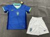 2024 Brazil Away Football Shirt Kids Size Suit