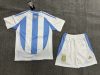 2024 Argentina National Team Home Football Shirt Kids Size Suit