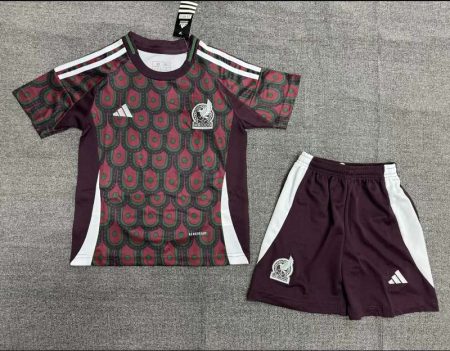 2024 Mexico National Home Football Shirt Kids Size Suit