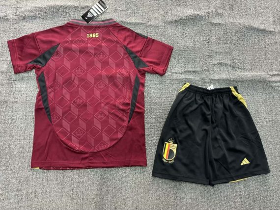 2024 Belgium National Team Home Football Shirt Kids Size Suit