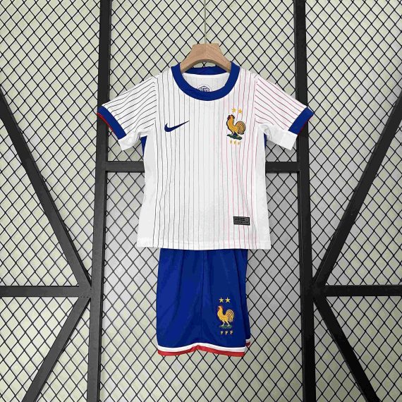 2024 France Away Football Shirt Kids Size Suit