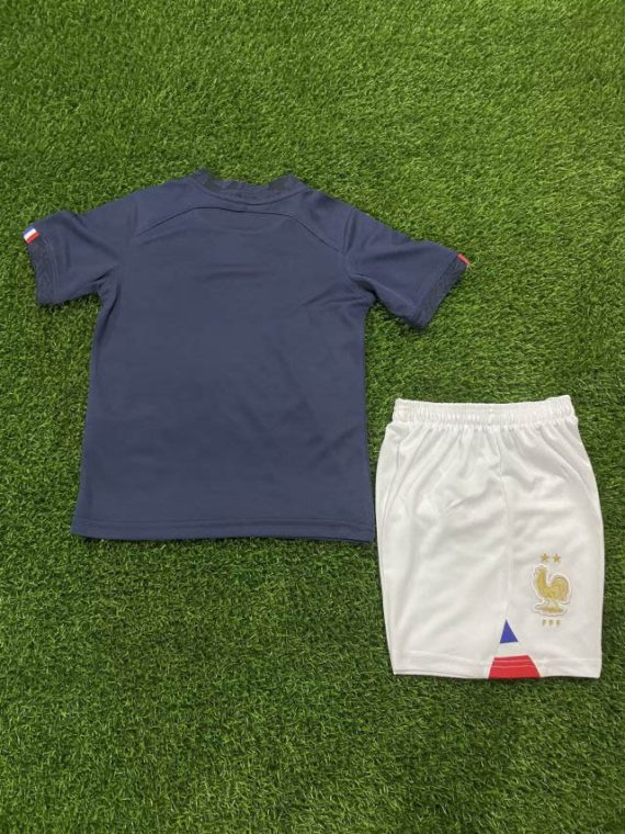 2022 FIFA World Cup France Home Football Shirt Kids Size Suit
