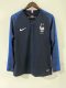 2018 Retro Long Sleeve France Home Football Shirt