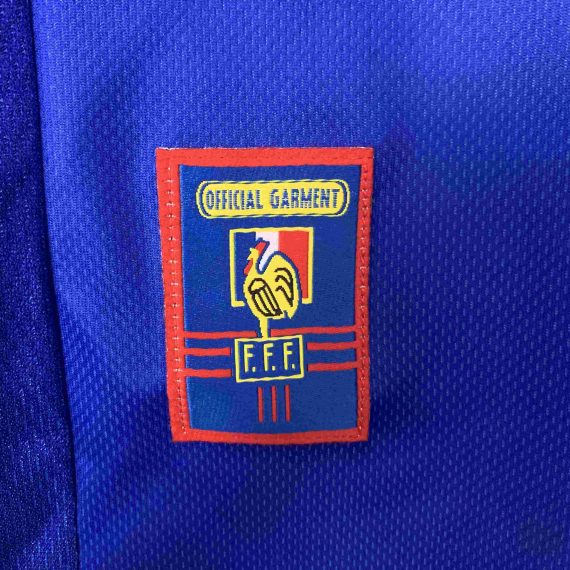 1998 Retro Long Sleeve France Home Football Shirt
