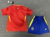 2024 Spain Home Football Shirt Kids Size Suit