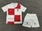 2024 Croatia National Team Home Football Shirt Kids Size Suit