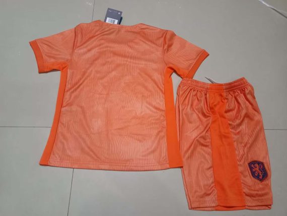 2023 Netherlands Home Football Shirt Kids Size Suit