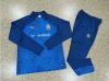 2023 Olympique de Marseille Half-Pull Training Suit Royal blue Football Jersey Set