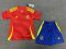 2024 Spain Home Football Shirt Kids Size Suit