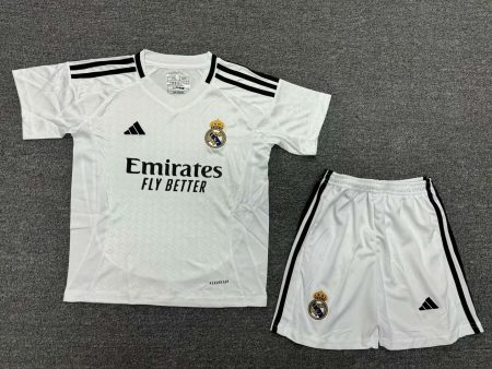 2024/2025 Real Madrid Home Football Shirt Kids Size Suit