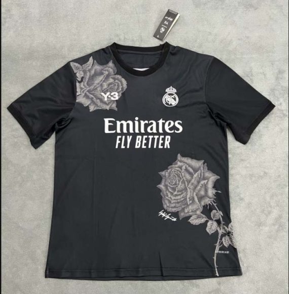 2024/2025 Real Madrid Y-3 Special Edition Black Football Shirt