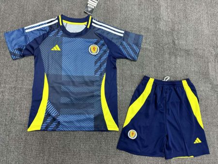 2024 Scotland National Team Home Football Shirt Kids Size Suit