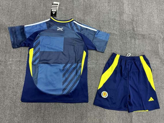2024 Scotland National Team Home Football Shirt Kids Size Suit