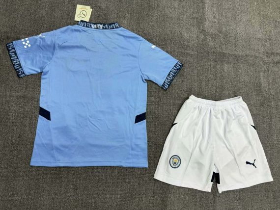 2024/2025 Manchester City Home Football Shirt Kids Size Suit